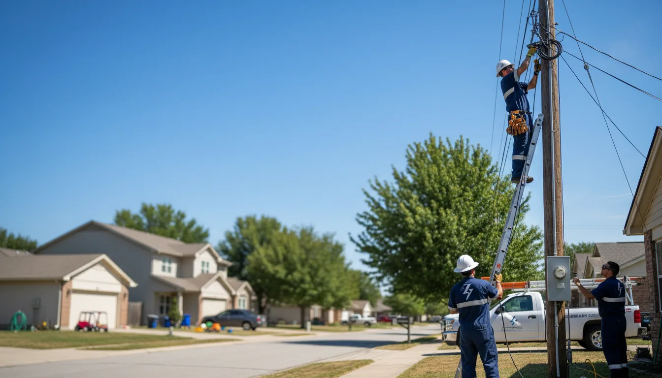 Residential electrician providing installation services in Decatur, IL
